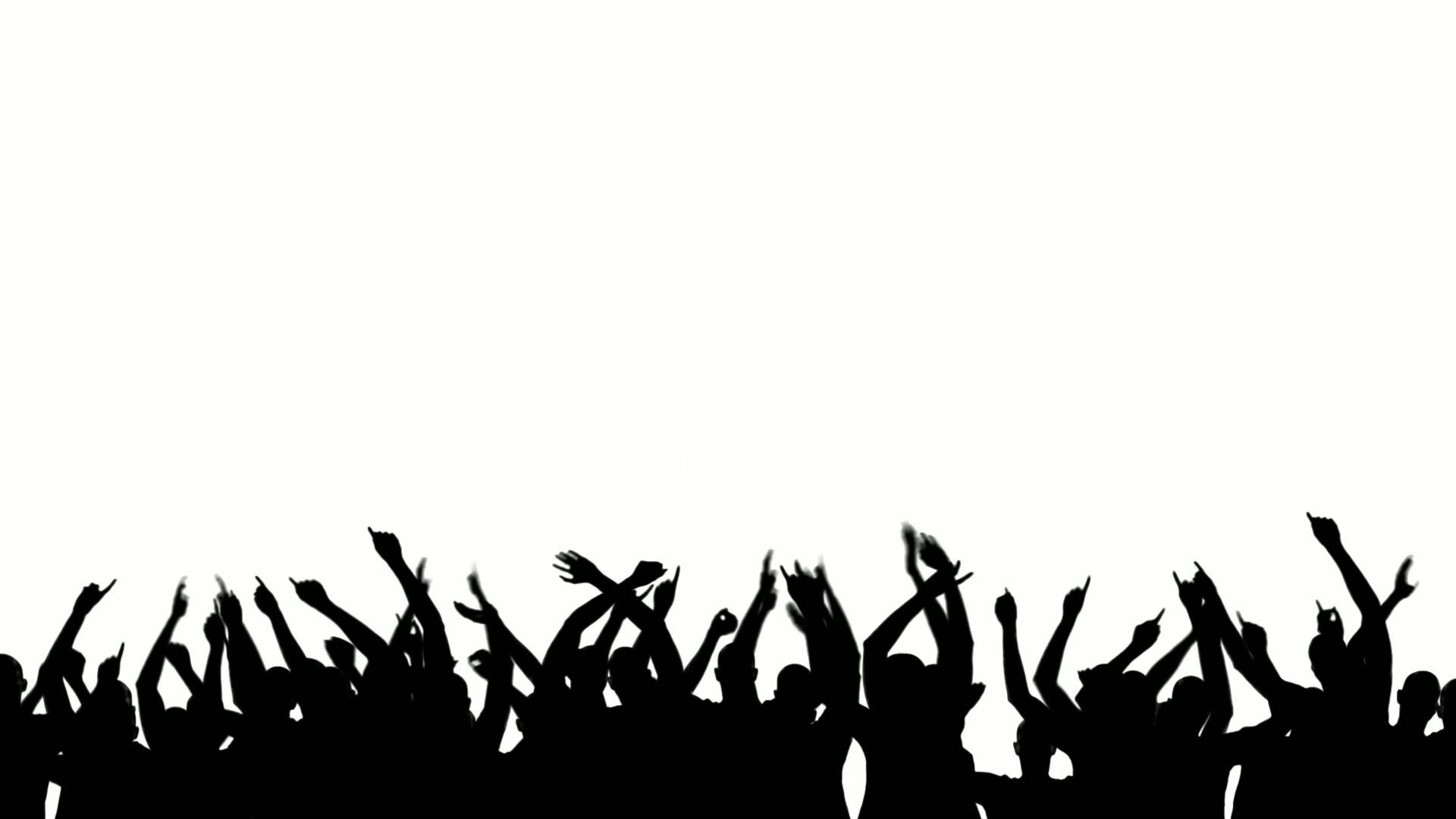 1920x1080 Party Crowd Silhouette Royalty Free Video And Stock Footage