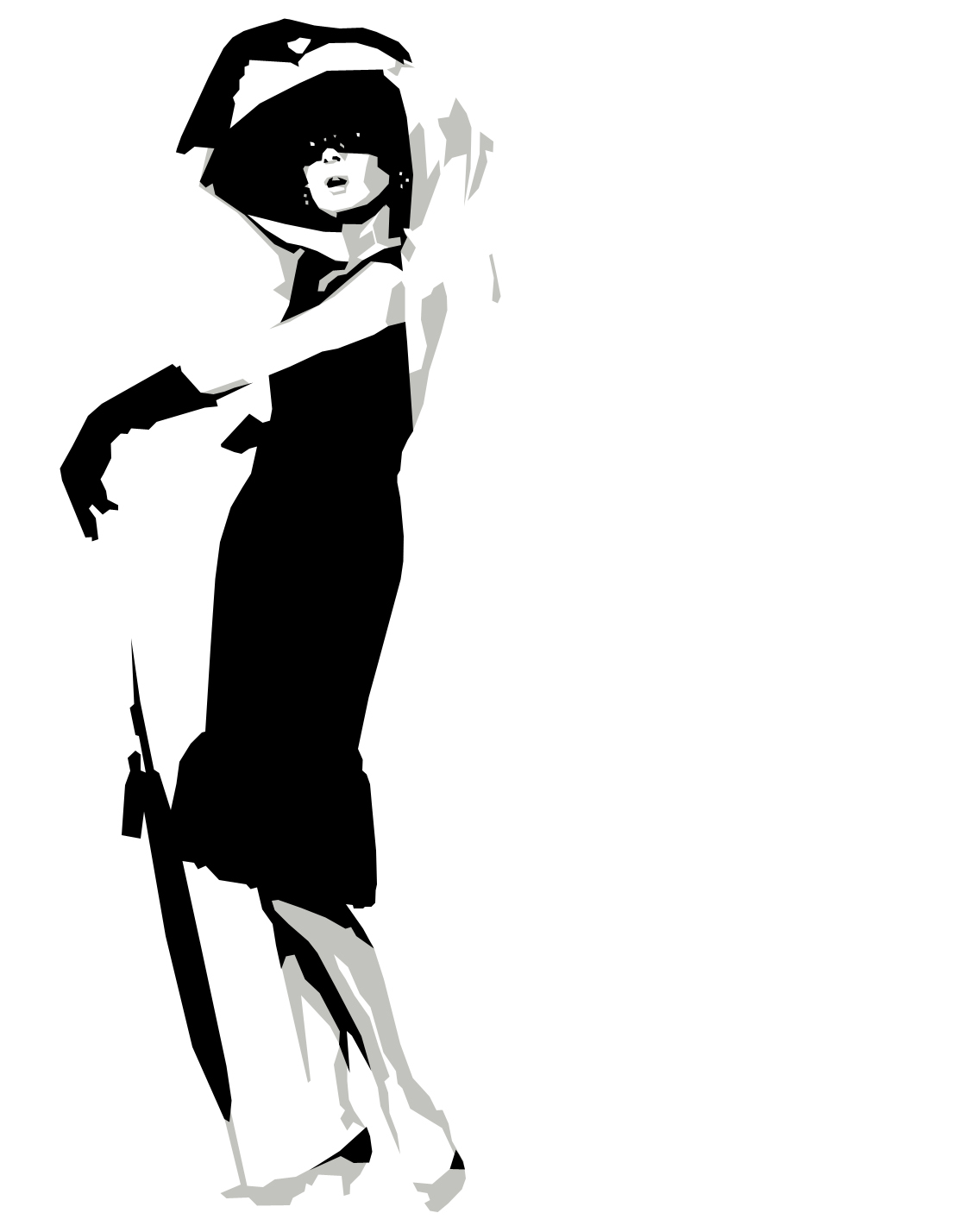 Silhouette Audrey Hepburn at GetDrawings | Free download