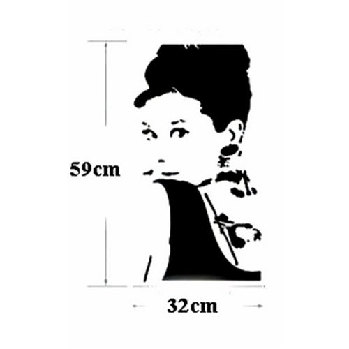 500x500 Buy Audrey Hepburn Wall Stickers In Pakistan Knocknshop.pk