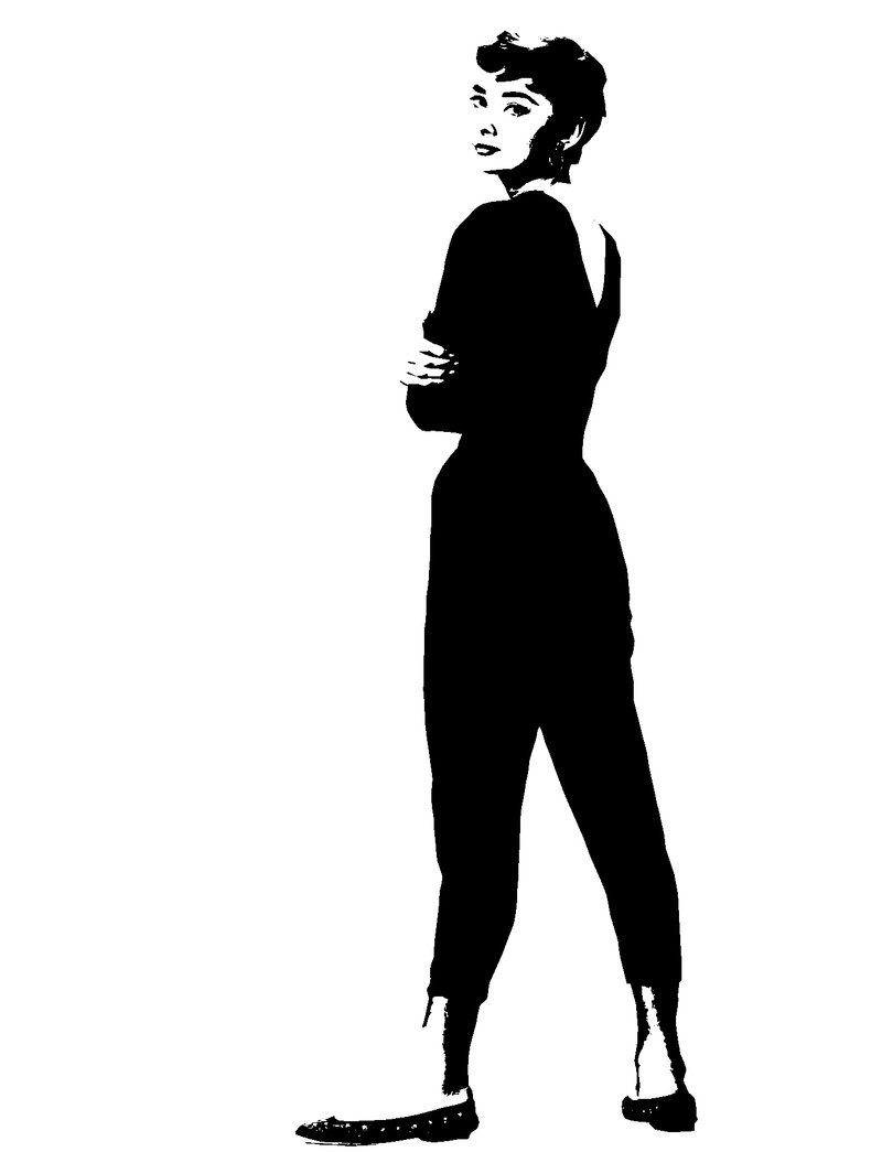 800x1045 Audrey Hepburn Stencil By Chicoconpatas