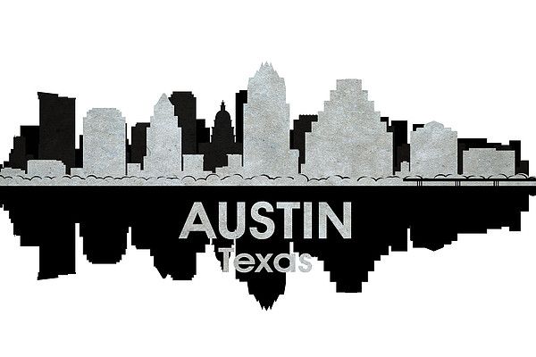 600x400 Austin Tx 4 City Silhouette Art City Lights, City