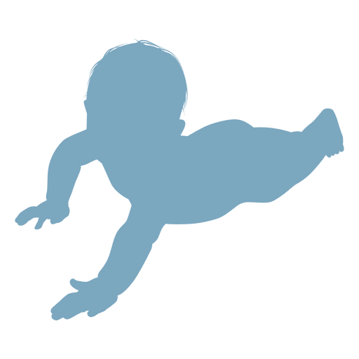 512x512 Baby Lying Silhouette Baby Silhouette