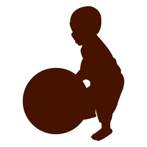512x512 Baby Sitting Silhouette