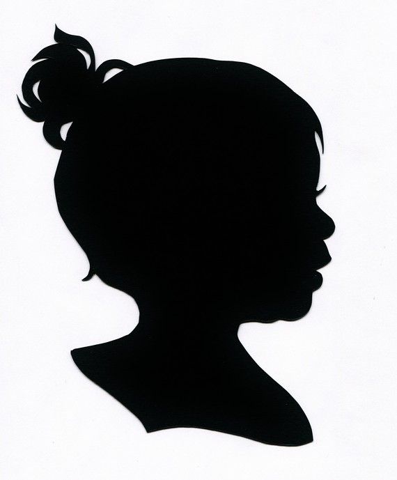 570x689 Silhouette, Custom, Hand Cut Silhouette Portrait Profile Babies