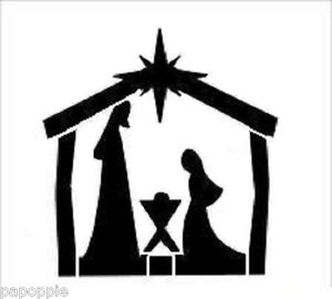 300x270 Stencil Christmas Bethlehem Manger Star Mary Joseph Baby Jesus Ebay