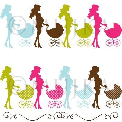 400x400 Elegant And Trendy Pregnant Silhouette Boutique Character Ki