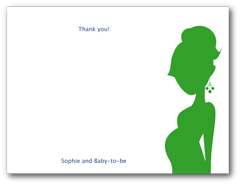 240x185 Mommy Silhouette Baby Shower