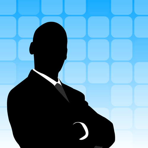 500x500 Businessman Silhouette Background