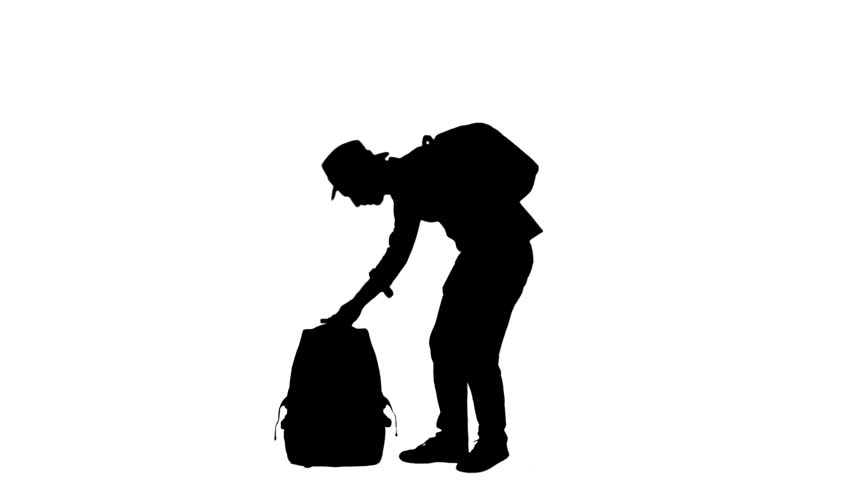 852x480 Executive Passenger Man Silhouette Bag