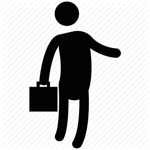 512x512 Handbag, Man, Man With Bag, Men, Silhouette, Standing Icon Icon