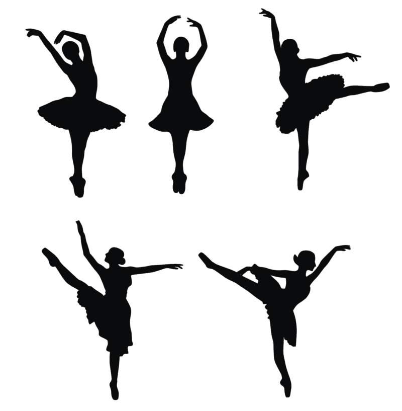 800x817 Little Ballerina Silhouette Clip Art