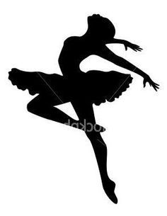 236x305 Applikationsvorlagen Balerina Kinder Silhouette