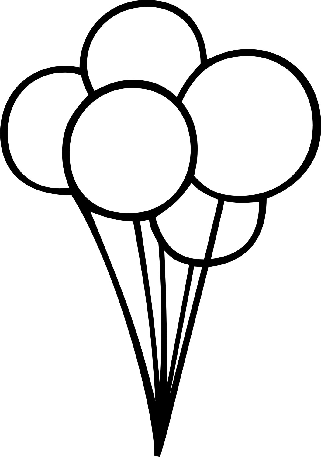 1056x1500 Balloon Silhouette 5 Clipart