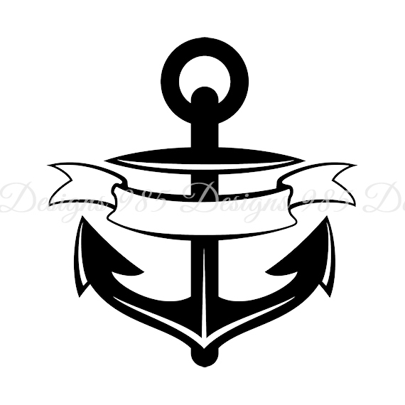 570x570 Anchor Banner Ribbon Svg For Cricut By 985 Graphic Designs On Zibbet
