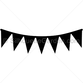 336x334 Pennant Banner Silhouette Clip Art. Download Free Versions