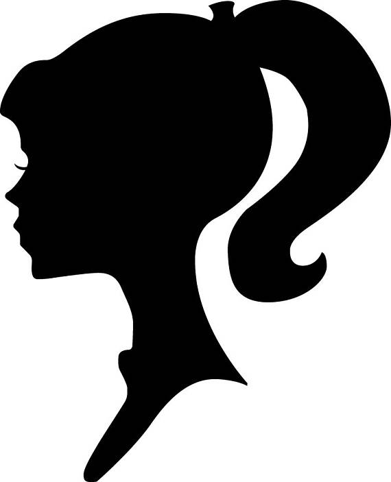 570x703 Gallery Barbie Silhouette Png,