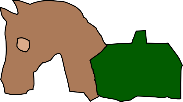 600x334 Horse And Barn Silhouette Clip Art