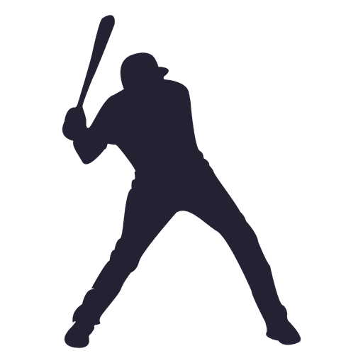 512x512 Baseball Player Silhouette