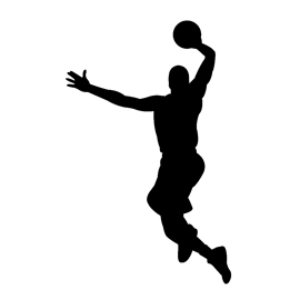 270x270 Basketball Player Silhouette Stencil Free Stencil Gallery
