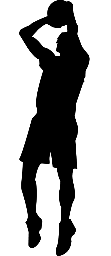 374x860 Silhouette Basketball Shoot