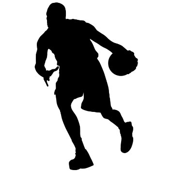 355x355 Free Basketball Silhouette, Hanslodge Clip Art Collection