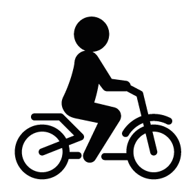283x283 Person Riding A Bike Silhouette Silhouette Of Person Riding A Bike