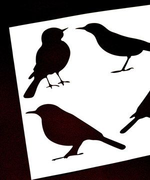 300x360 Two Berry Creative Simple Birds Painting Stencil Set By Two Berry