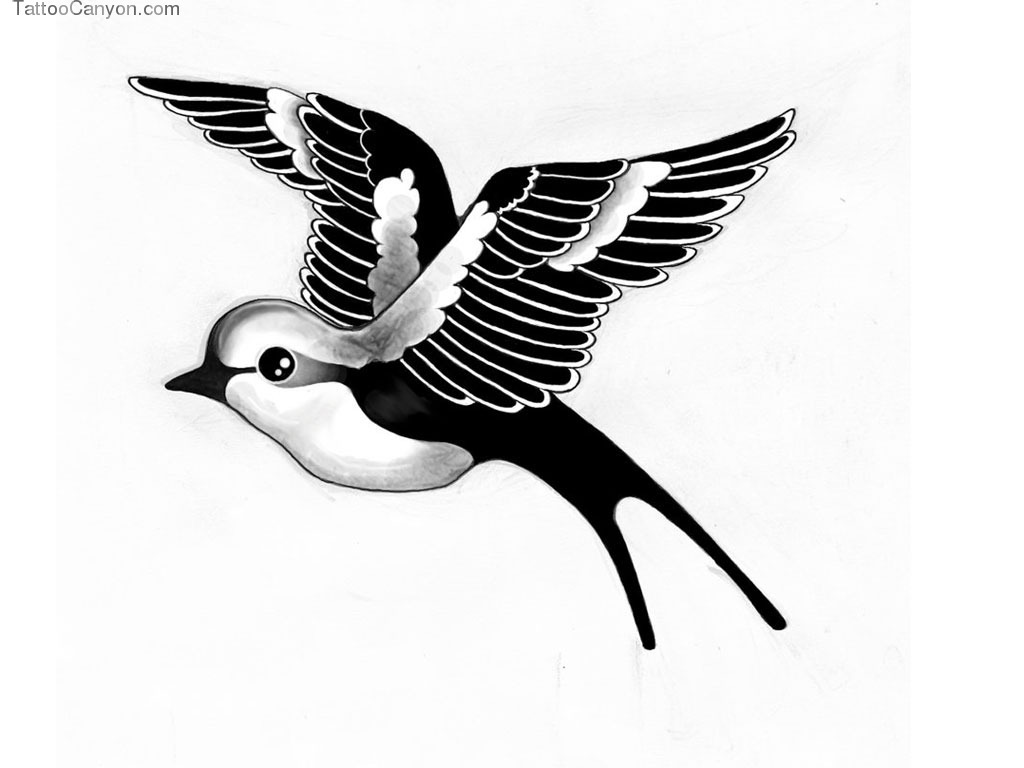 1024x768 Tattoo Clipart Bird Many Interesting Cliparts
