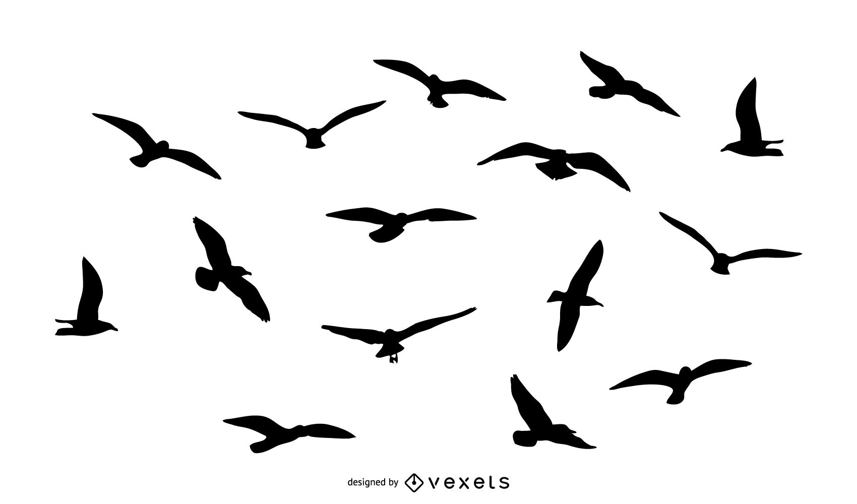 1700x1000 Birds Flying Silhouette Pack