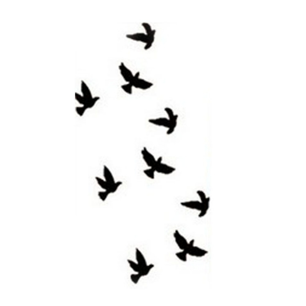 Silhouette Birds Tattoo at GetDrawings | Free download