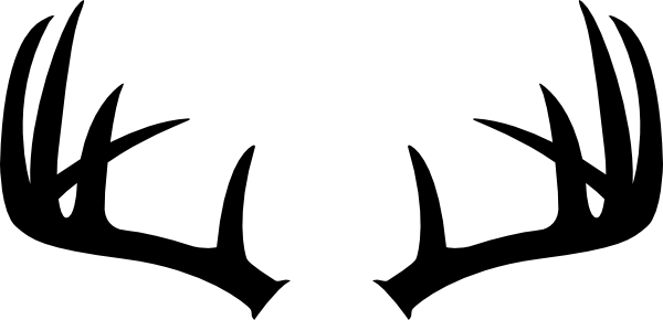 600x290 Black Silhouette Of Deer Antlers Use These Free Images For Your