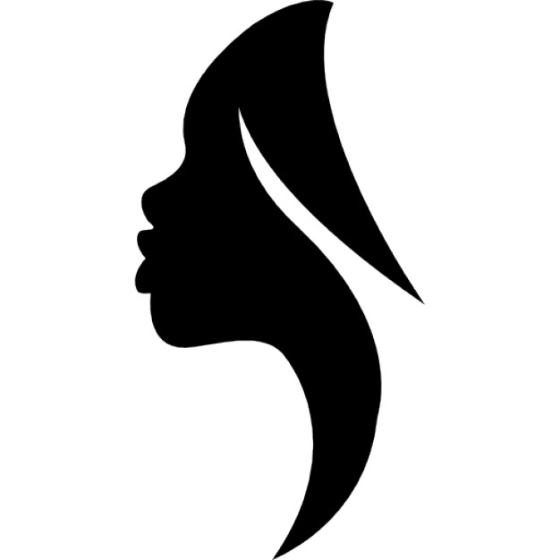 626x626 Side View Woman Silhouette Icons Free Download