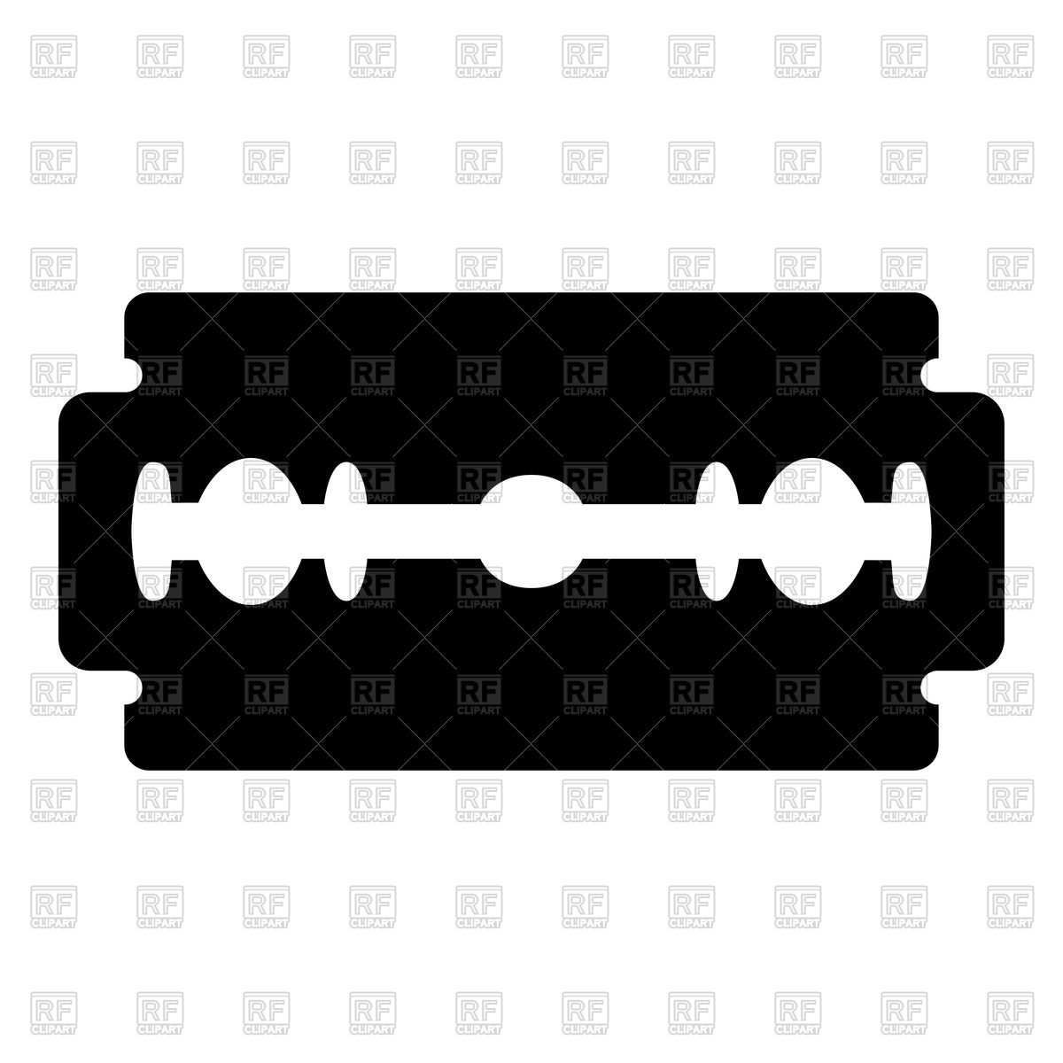 1200x1200 Blade Razor Silhouette Royalty Free Vector Clip Art Image