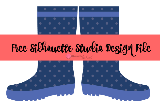 650x435 Free Silhouette Studio Rain Boots Design File