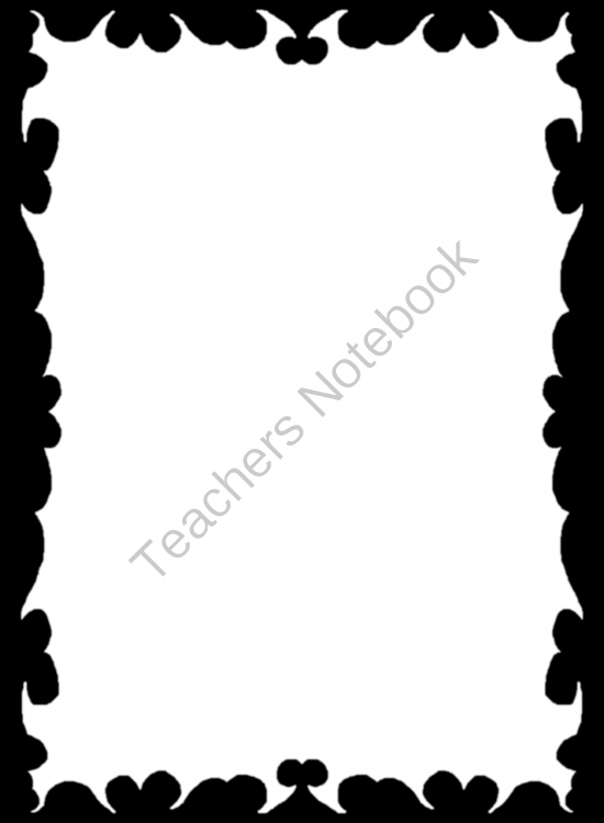 550x750 Free Silhouette Borders And Design From Kudzuescapee