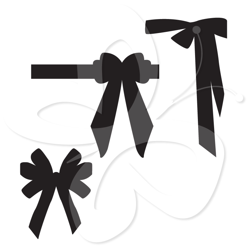 801x801 Bow Silhouette Clipart Clipart Suggest