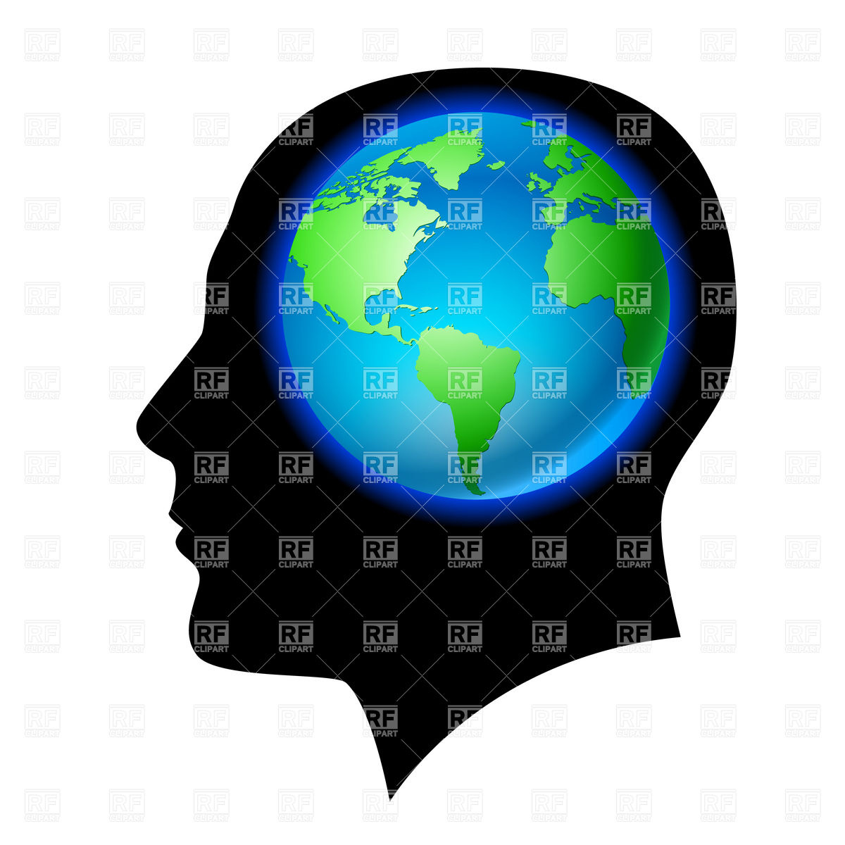 1200x1200 Brains Clipart Silhouette