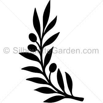 336x334 Olive Branch Silhouette Clip Art. Download Free Versions