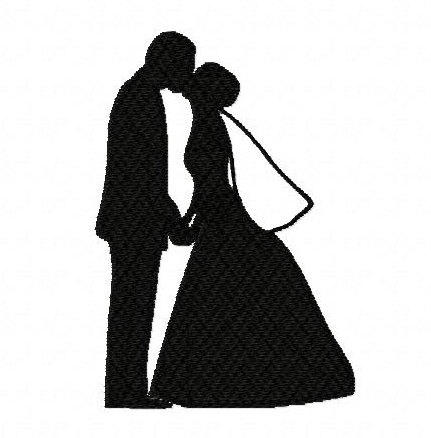 Silhouette Bride at GetDrawings | Free download