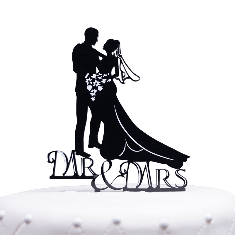 802x800 Unik Occasions Romantic Mr. Amp Mrs. Bride And Groom Silhouette