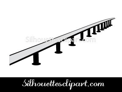 400x300 Bridge Silhouette Vector Silhouettes Vector
