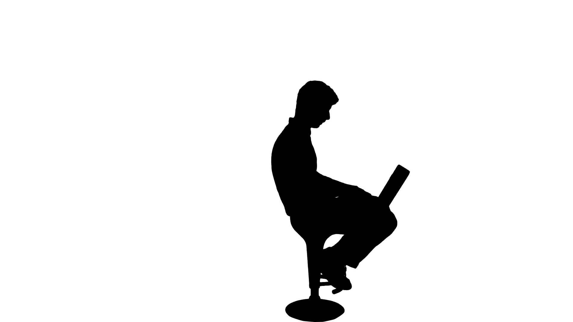 1920x1080 Working Laptop Business Man Silhouette