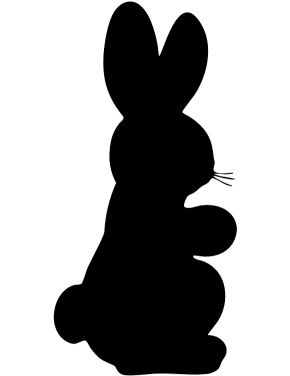 290x376 Bunnies Silhouettes Bunny Stencils Silhouette