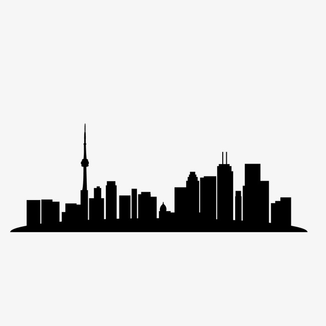 650x650 Silhouette Of City Building, Silhouette Vector, City Vector