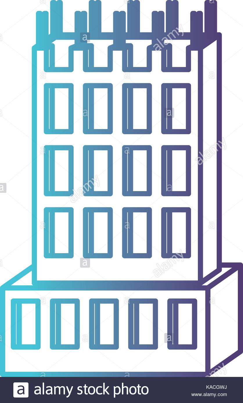 837x1390 Building Under Construction Gradient Color Silhouette From Blue