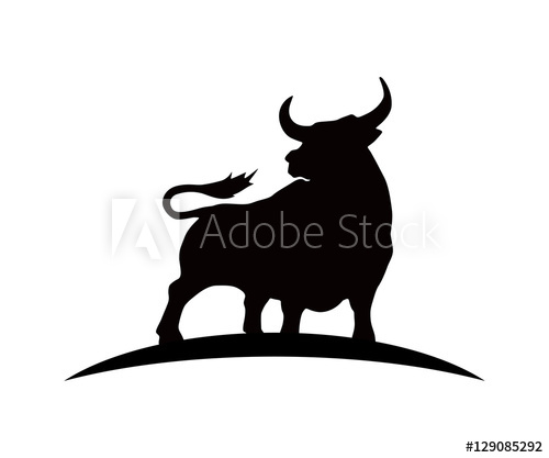 500x417 Black Silhouette Bull Logo
