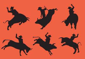 352x247 Bull Rider Riding Wild Bull Free Vector Download 394973 Cannypic