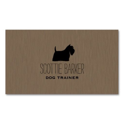512x512 Scottish Terrier Silhouette Business Cards Dogs