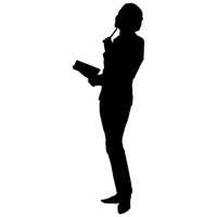 Silhouette Business Woman