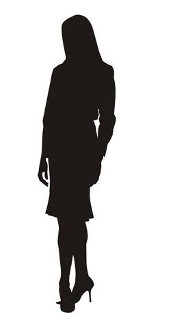 173x330 Business Woman Silhouette 1 Decal Sticker